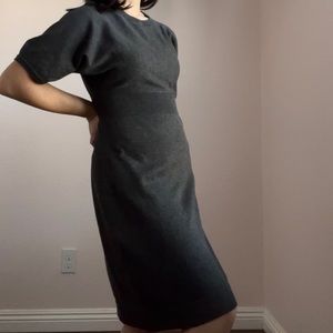 The Limited Gray Midi Dress